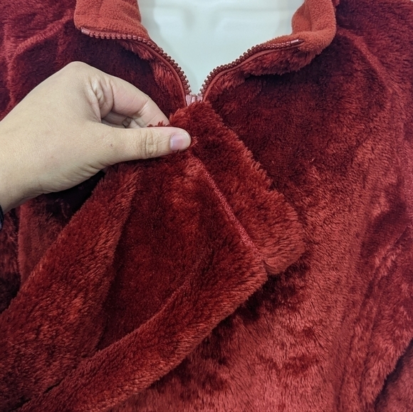 Cabela's Plush Fleece Lined Quarter Zip Polartec Pull-Over Sz L - Picture 6 of 14